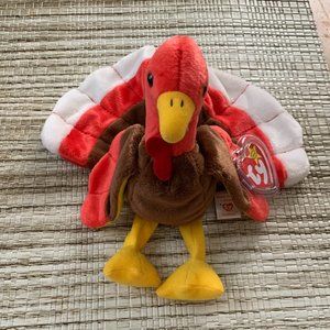 Collector's Gobbles the Turkey Beanie Baby ~ NEW